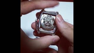 【開封】チタン製自動巻機械式腕時計スケルトン