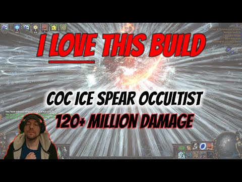 Path Of Exile - Cast on crit Ice Spear Occultist. 120Mill+ Damage. My favorite build of ALL TIME!