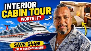 Carnival Conquest Interior Cabin Tour | Is It Worth Saving $449?