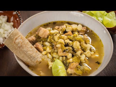 GREEN CHILE PORK POSOLE: Delicious, Hearty Mexican Stew Using Hatch Chile