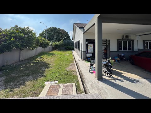 CORNER LOT SINGLE STOREY SEMI DETACHED, TAMAN SRI RAMPAI SEKSYEN 30 SHAH ALAM . video