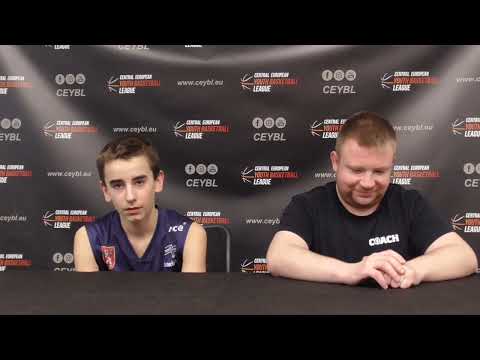 CEYBL U13 - Press conference, 11.2.2023, HAKRO Merlins Crailsheim - Válečníci Děčín
