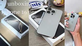 iPhone 16 Pro unboxing | natural titanium