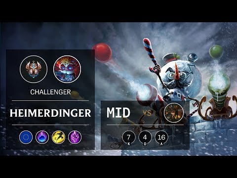 Heimerdinger Mid vs Cassiopeia - EUW Challenger Patch 9.20