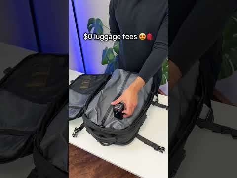 Would you pay the fee OR travel for free with our Carry On Backpack?✈️😭