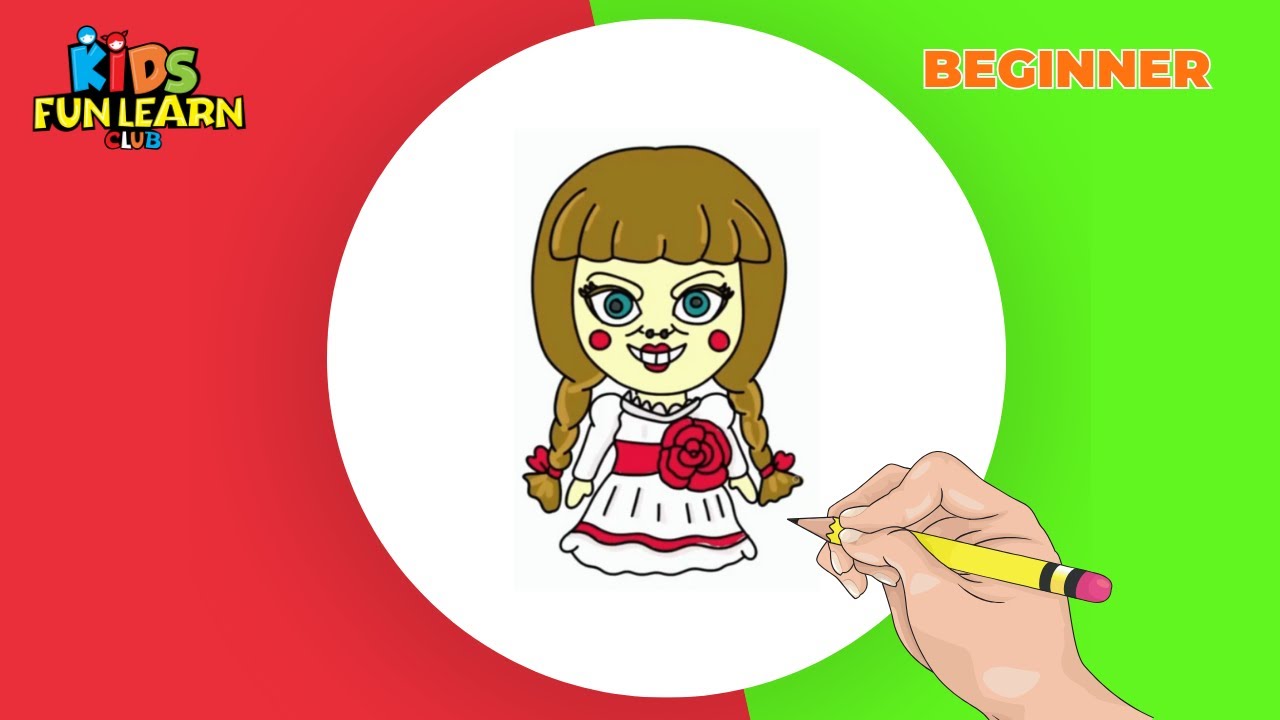 How to Draw ANNABELLE (The Conjuring) for Kids