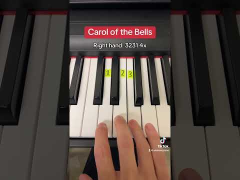 Carol of the Bells easy piano tutorial!