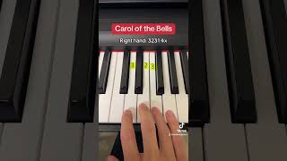 Carol of the Bells easy piano tutorial!
