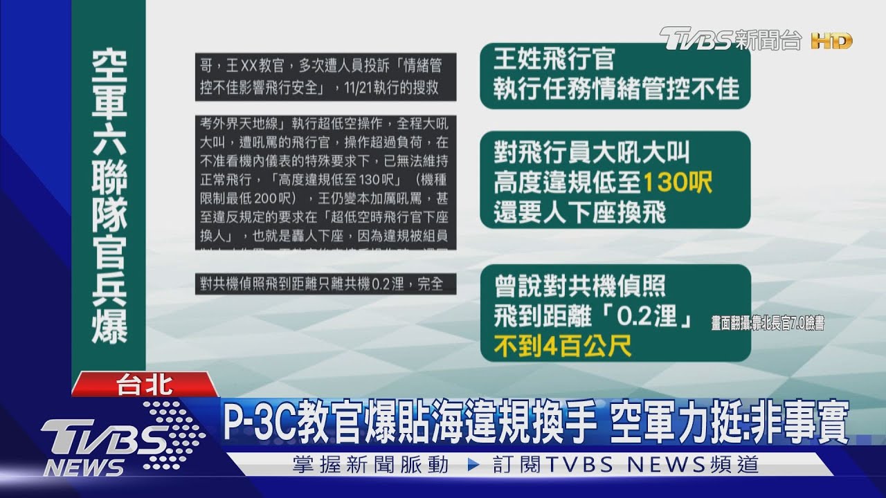 緊張！我反潛機離共機不到400m？　空軍駁