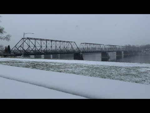 Scenes from snowstorm in downtown Harrisburg