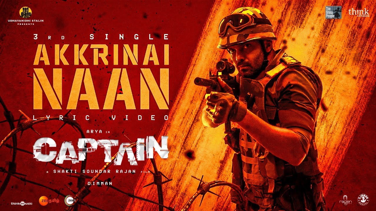 Akkrinai Naan Song Lyrics | Captain 2022 | Arivu, Joewin Shamalina