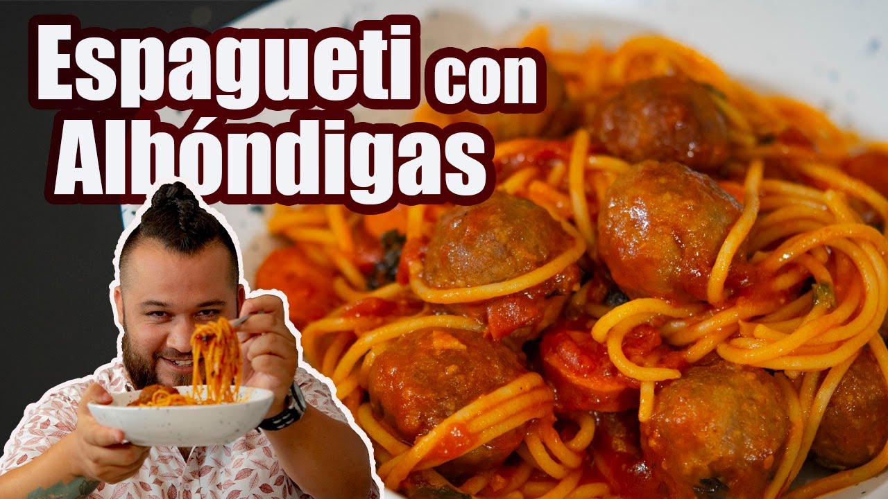 ESPAGUETI con ALBONDIGAS | Sencillo y Delicioso | JUS PALTA - Comida Casera