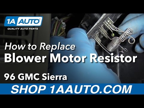 How to Replace Blower Motor Resistor 95-99 GMC Sierra K1500