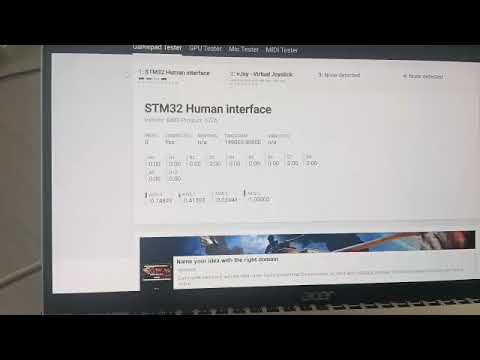 Gamepad tester