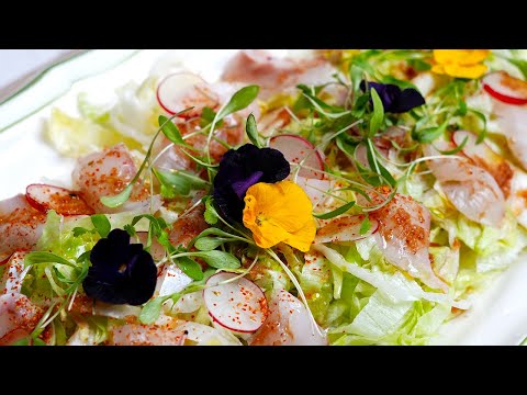 Sashimi Salad with Ponzu & Iceberg Lettuce