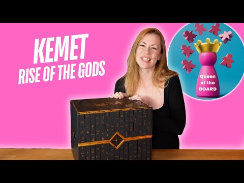 Kemet   Rise of the Gods   Blood and Sand   board game unboxing