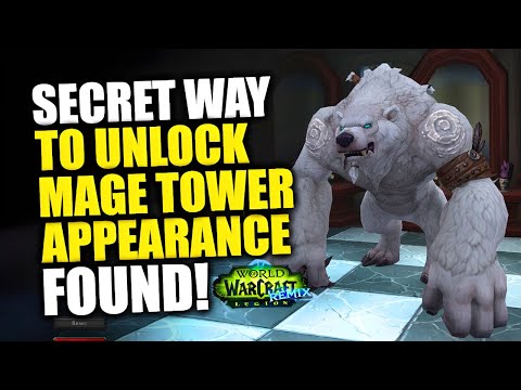 Unlock REMOVED MAGE TOWER Appearance By Going To The Barbershop In Legion Remix?! WoW 11.2.5