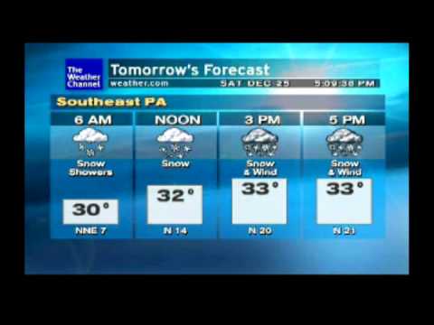 Willow Grove, PA Weatherstar XL - Winter Storm Warning - 12/25/2010