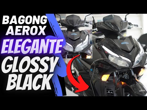 Eleganteng Kulay ng Yamaha Mio Aerox 155 Glossy Black!