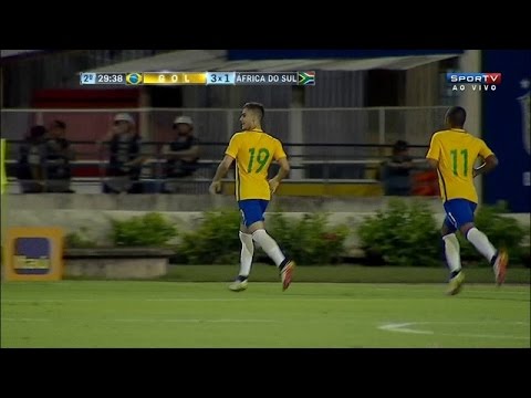 Brasil Sub-23 3 x 1 Africa do Sul - GOLS - Amistosos 2016