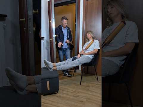 That moment you sneak in like a ninja… and it actually works 😅🥷#funny #couple #lol