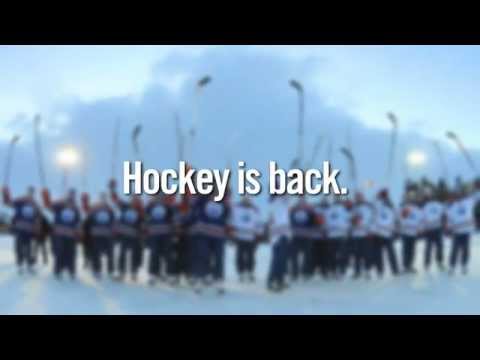 Oilers do Shinny at Hawrelak Park