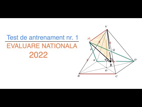 Test de antrenament 1 - Evaluare Nationala - 2022