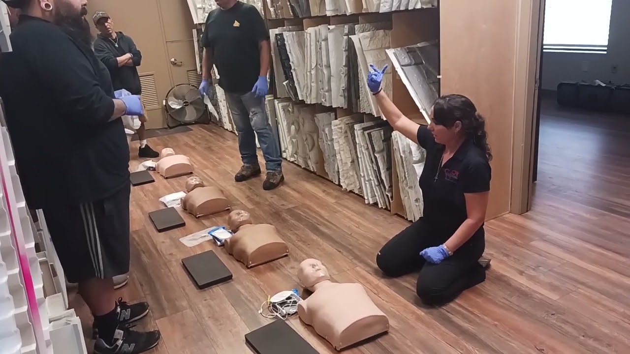HSI CPR, AED, and First Aid course Hands-on session