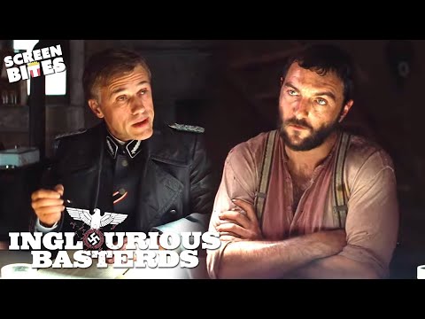 "Are you aware of my existence?" | Christoph Waltz in Inglourious Basterds | Screen Bites