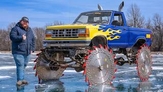 Testing Saw Blades on Monster Truck