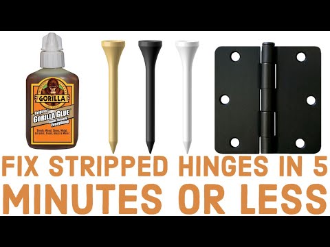 How to fix stripped door hinges in 5 minutes or less