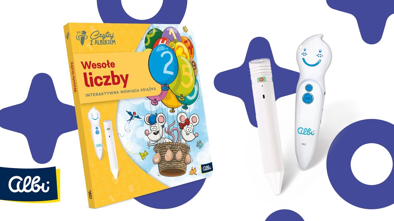 Interaktywna książka „Wesołe liczby” z serii Czytaj z Albikiem