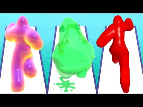 BLOB RUNNER 3D vs JELLY RUN vs JELLYMAN DASH 3D - Triple Game