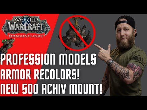 New 500 Achievement Mount in Dragonflight! Armor Recolorations and New Profession Models