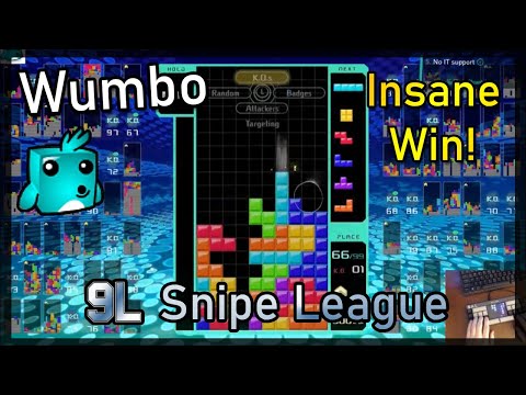 Tetris 99 - Insane Snipe League Win