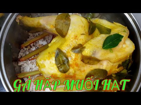 Gà hấp muối sả