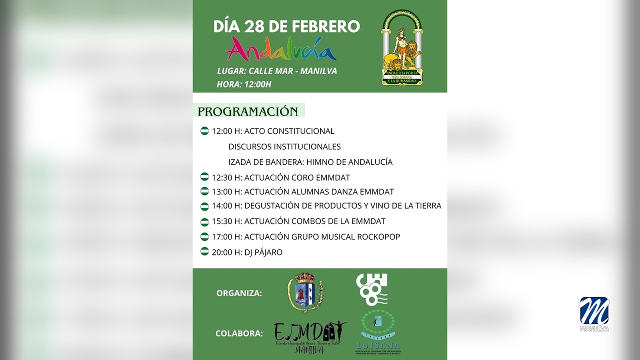 Programa de actividades del Día de Andalucía Programa de actividades del Día de Andalucía