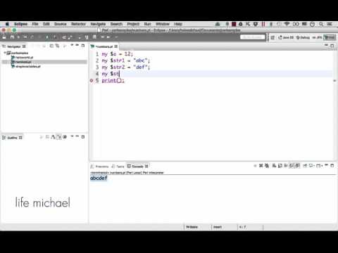 The Concatenation Operator in Perl