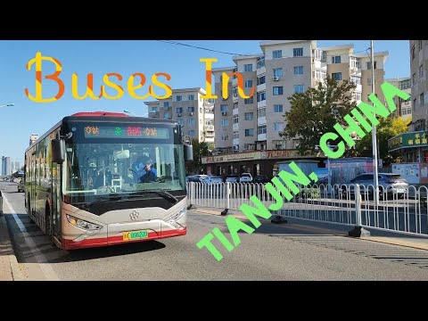 Ônibus públicos em Tianjin, China (Alan Walker - O Espectro)