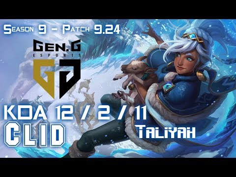 Gen Clid TALIYAH vs LEE SIN Jungle - Patch 9.24 KR Ranked