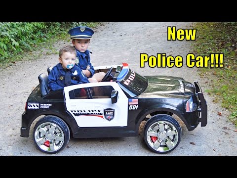 Little Heroes put together new ride on police car with the help of Sketchy Mechanic