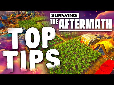 Surviving the Aftermath gameplay Tips for defense, trading, production, food, water, research & more