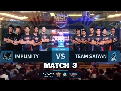 IMPUNITY VS TEAM SAIYAN Match 3 Best of 3 - Mobile Legends MSC Grand Finals
