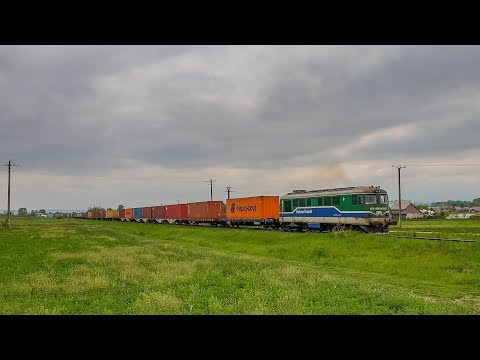 Tren de marfa Unicom la iesirea din Tibeni spre Dornesti cu mecanic corect - 15.05.2020