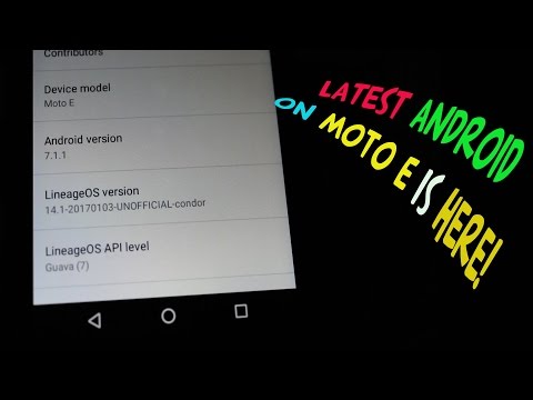 How to install lineage OS 14.1 (unofficial) on Moto e!