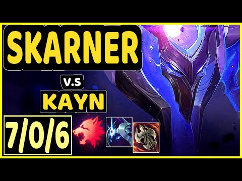 SKARNER vs KAYN - 7/0/6 KDA JUNGLE GAMEPLAY - EUW Ranked MASTER