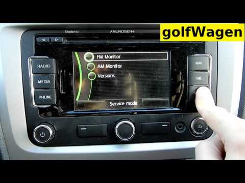 VW radio RNS315 hidden service menu / activate developer mode service menu