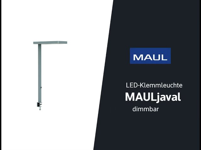 Video Teaser für MAULjaval Standleuchte mit Klemmfuß - silber