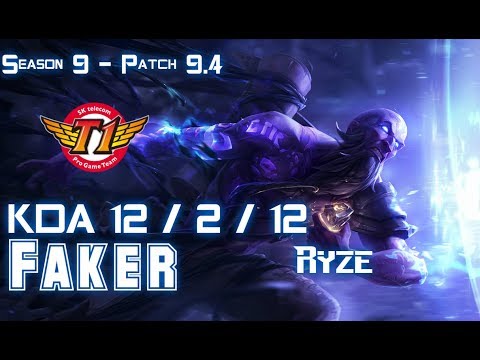 SKT Faker RYZE vs SYLAS Mid - Patch 9.4 KR Ranked