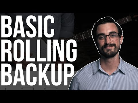 Basic Rolling Backup (4/4 and 3/4)! // Bluegrass Banjo Lesson